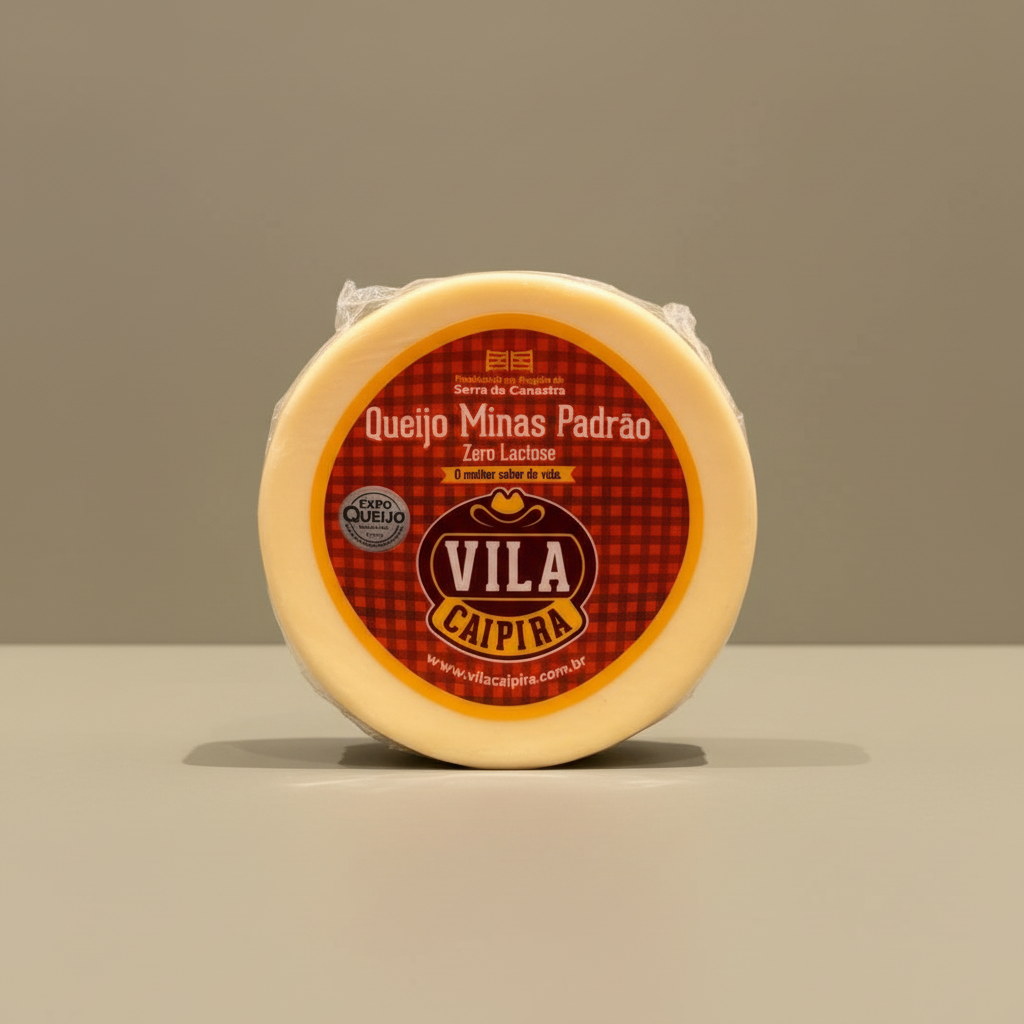 Queijo Minas Padrão Zero Lactose Vila Caipira