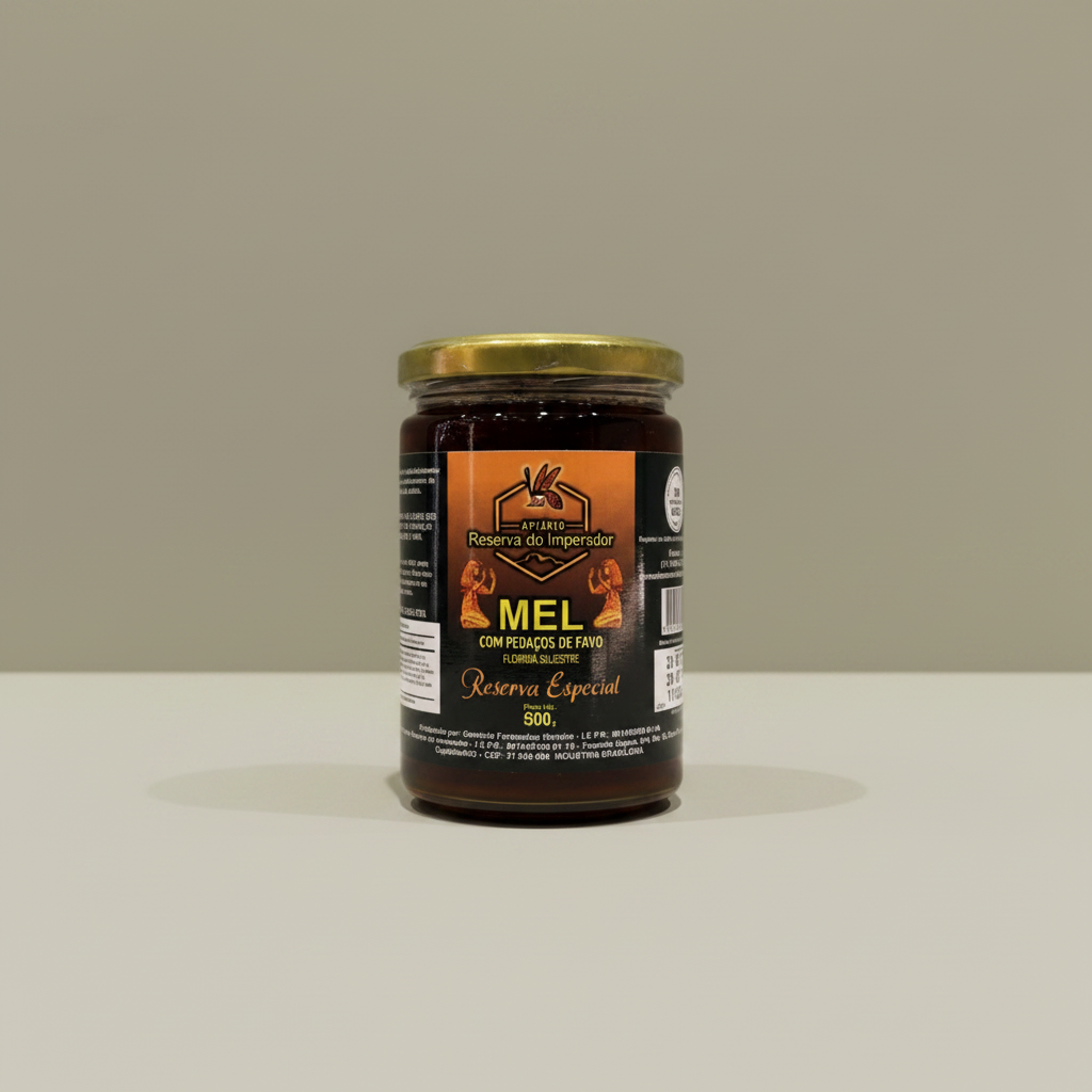 Mel com Pedaços de Favo Reserva do Imperador 500g