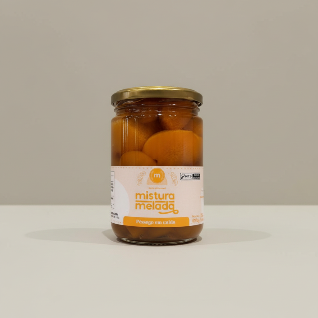 Pêssego em Calda Mistura Melada 680g
