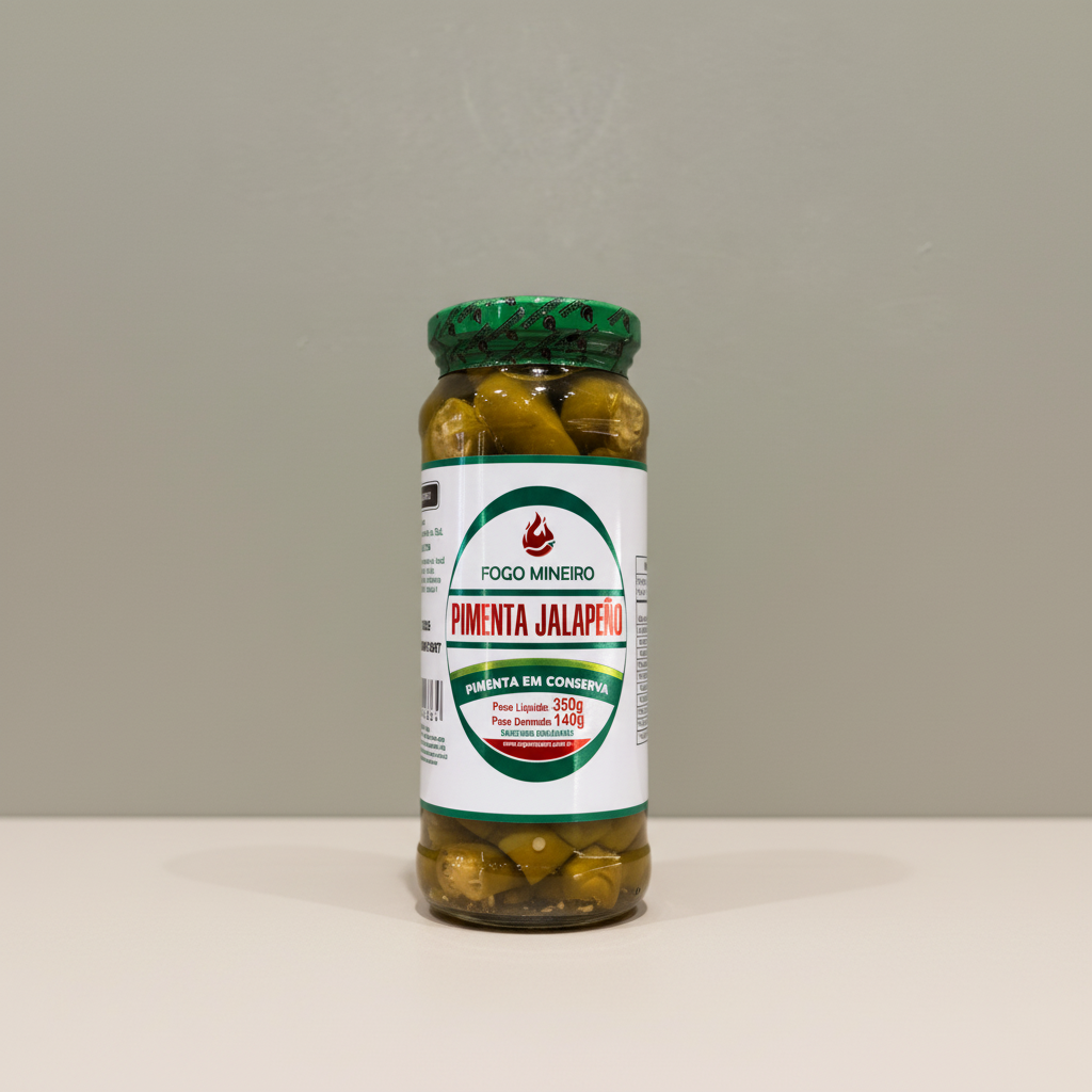 Pimenta Jalapeño em Conserva Fogo Mineiro 350g